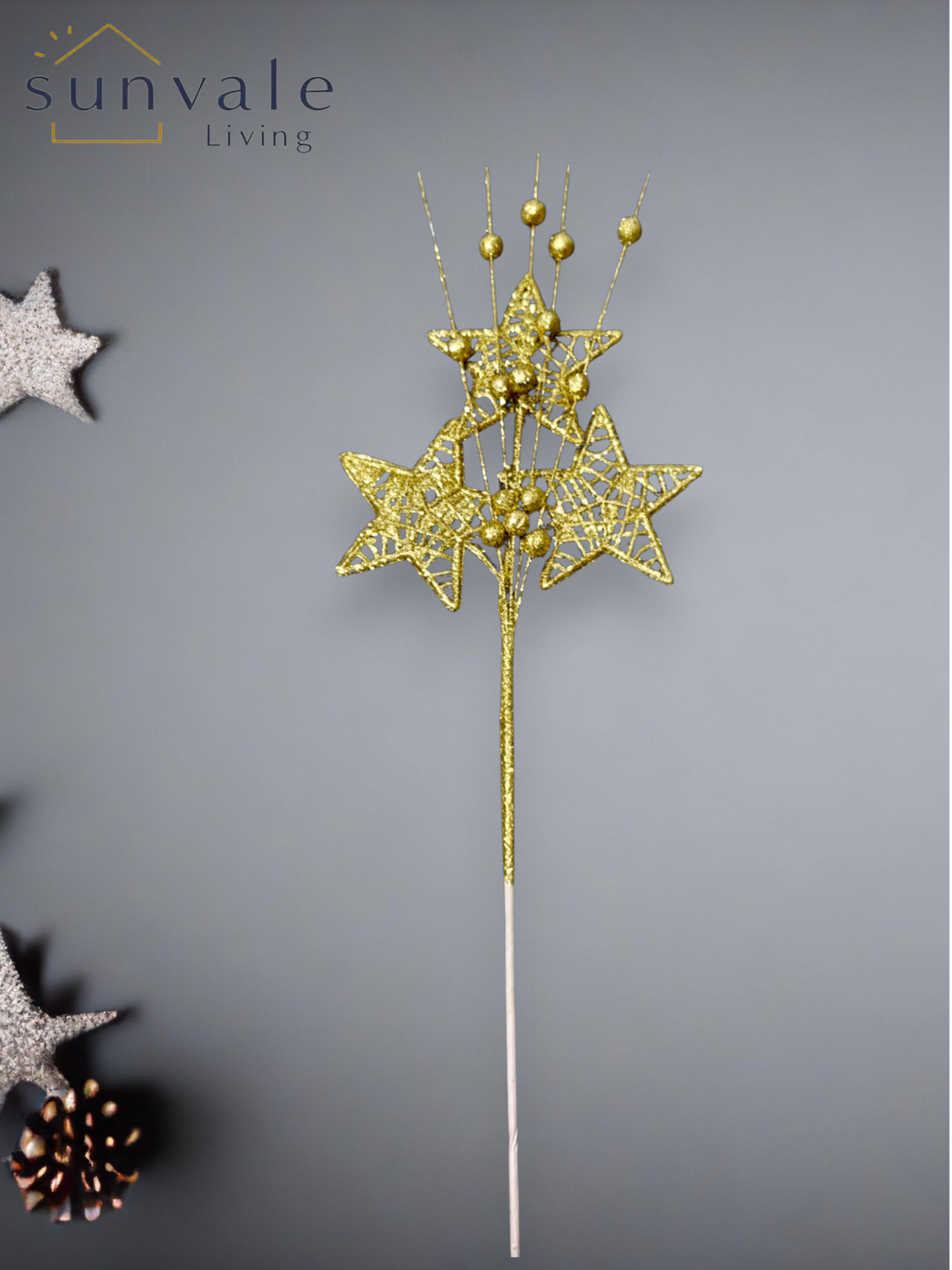 Festive Golden Star Spray wholesale product image