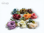 7-Head Antique Shrub Rose Bush Bouquet