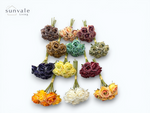 7-Head Antique Weathered Fragrant Rose Bush Bouquet