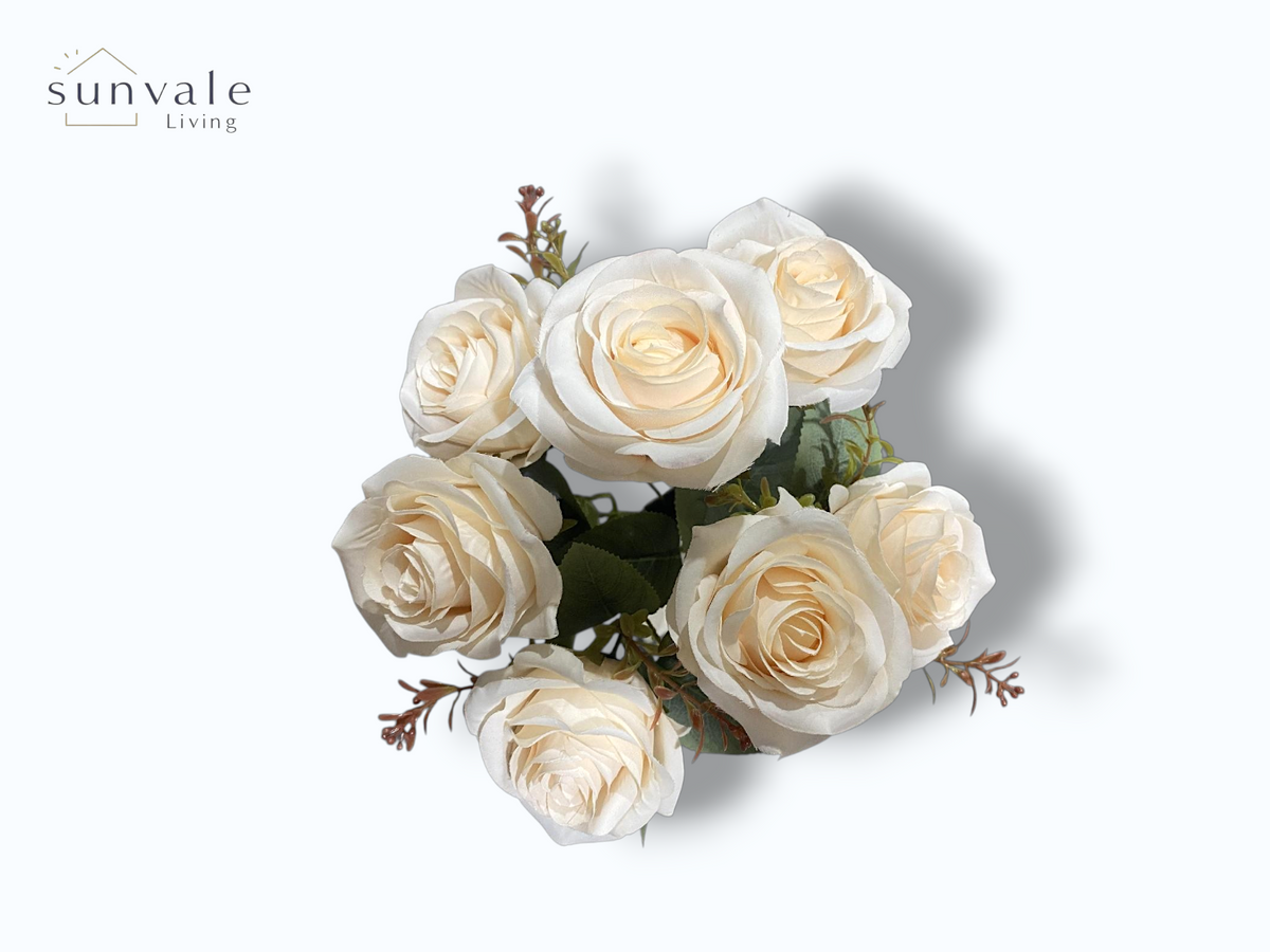 7-Head Antique Diamond Rose Bush Bouquet wholesale product image