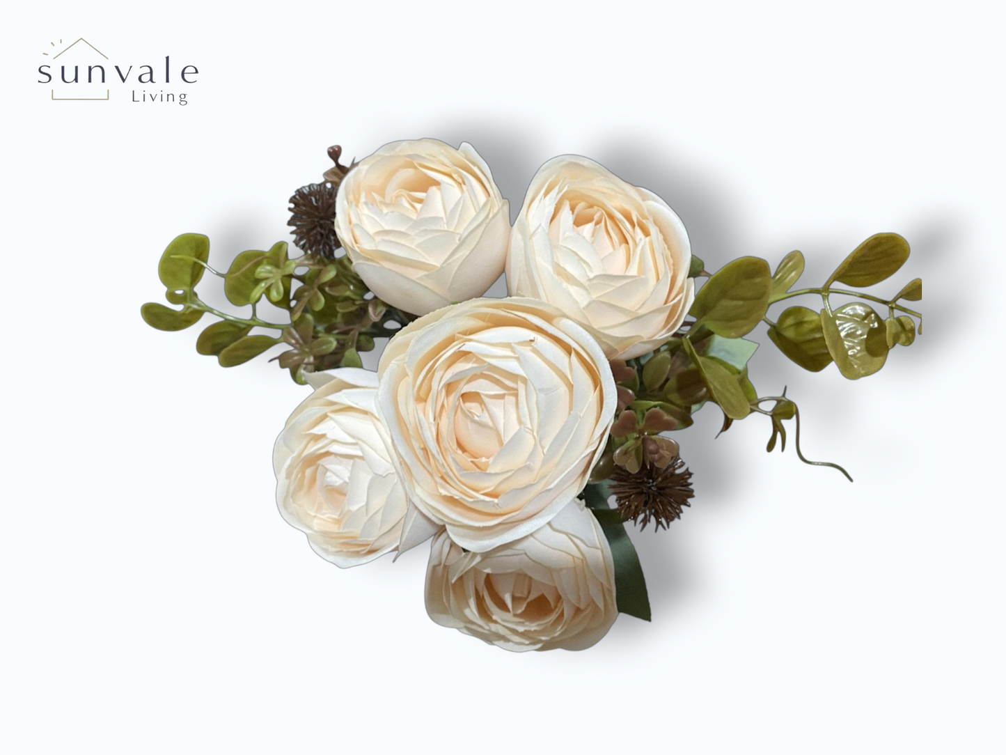 7-Head Antique Shrub Camellia Rose Bush Bouquet wholesale product image