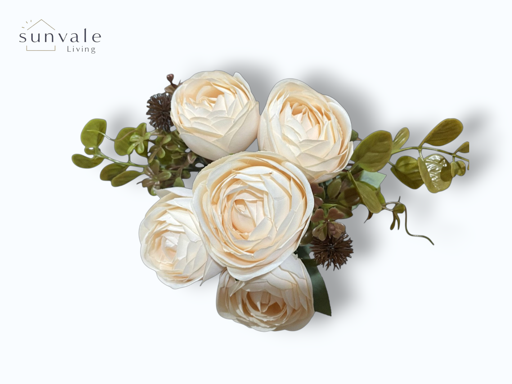 7-Head Antique Shrub Camellia Rose Bush Bouquet wholesale product image