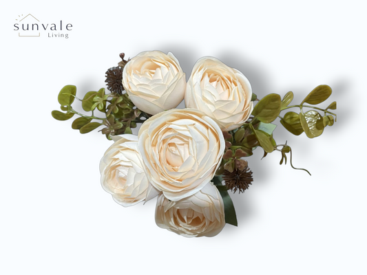 7-Head Antique Shrub Camellia Rose Bush Bouquet wholesale product image