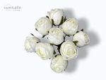 9-Head Antique Edelweiss Rose Bud Bush Bouquet wholesale product image