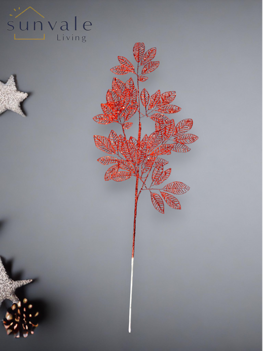 Festive Crimson Lace-Leaf Spray wholesale product image