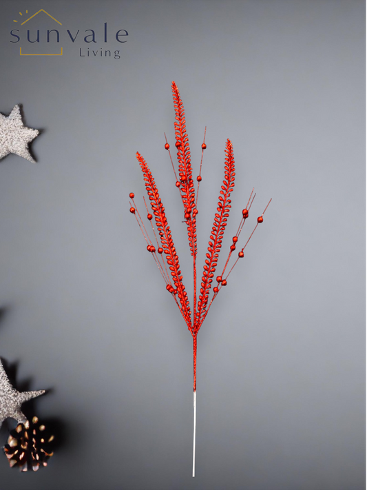 Festive Crimson Wheat & Berry Spray wholesale product image