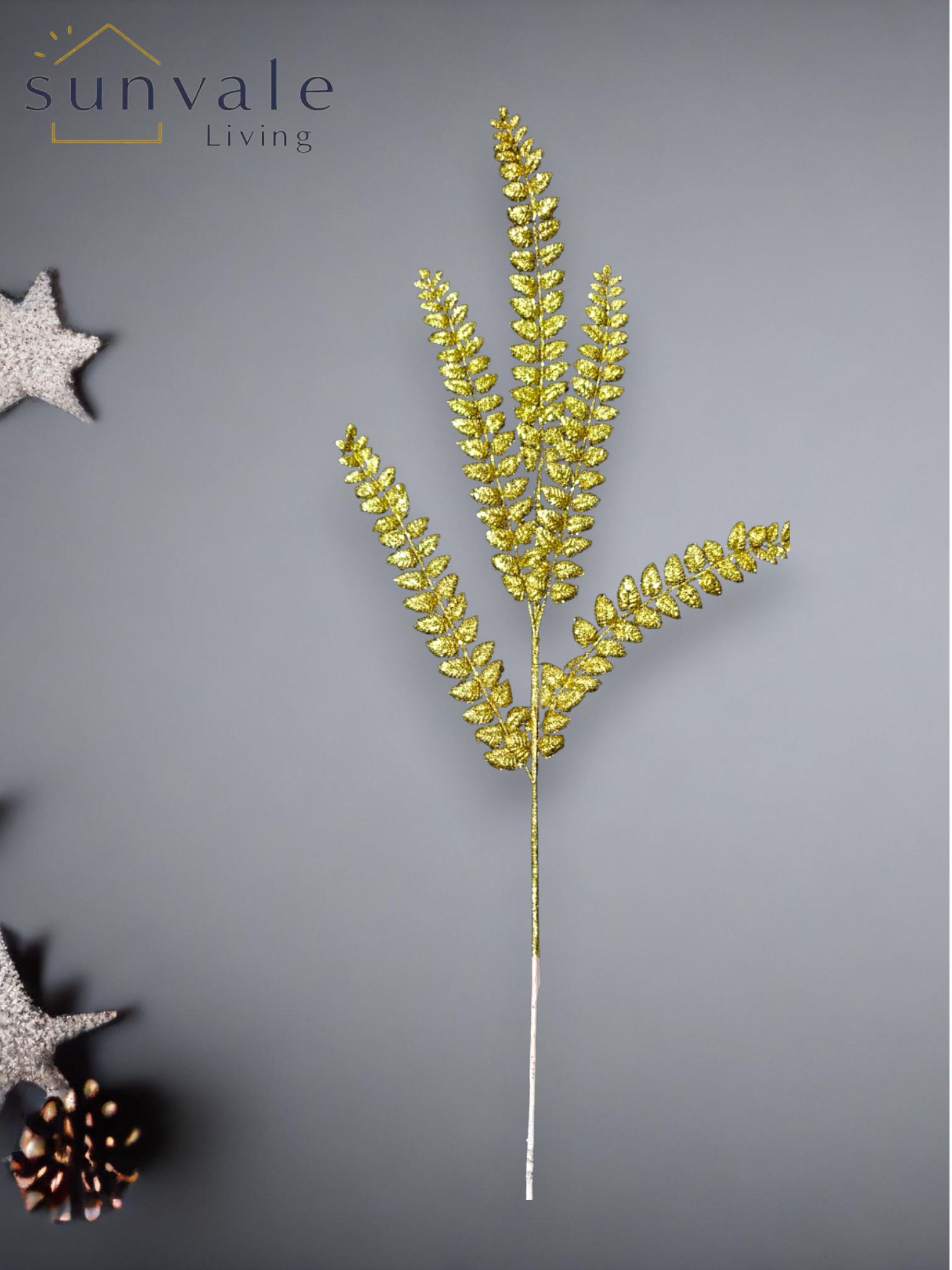 Festive Gilded Fern Spray wholesale product image