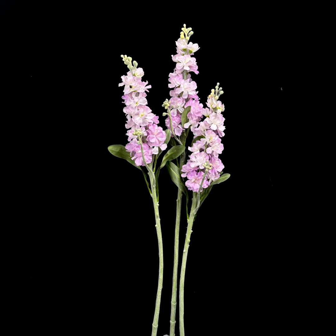 Artificial Double Stock Flower Spray in Pink