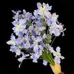 Artificial Ruffled Blossom Spray in Pale Lavender