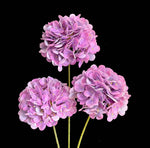 Artificial Mophead Hydrangea Stem in Purple