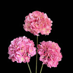 Artificial Mophead Hydrangea Stem in Pink