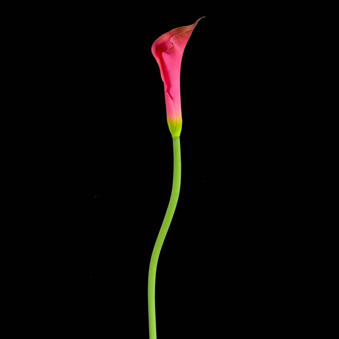 Artificial Large-Bloom Calla Lily Stem in Red