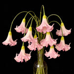 Artificial Angel-Trumpet-Style Flower Stem in Pink