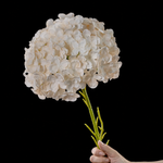 Artificial Large-Bloom Hydrangea Stem in Ivory