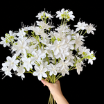 Artificial Long-Stamen Blossom Spray in White
