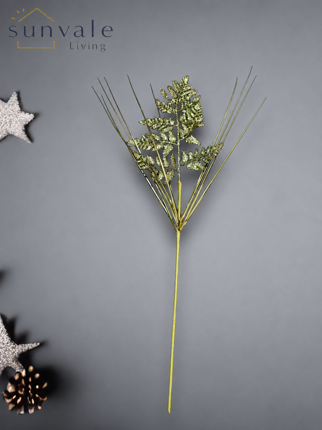 Lime Green berry branch artificial holiday decoration spray by Sunvale Living