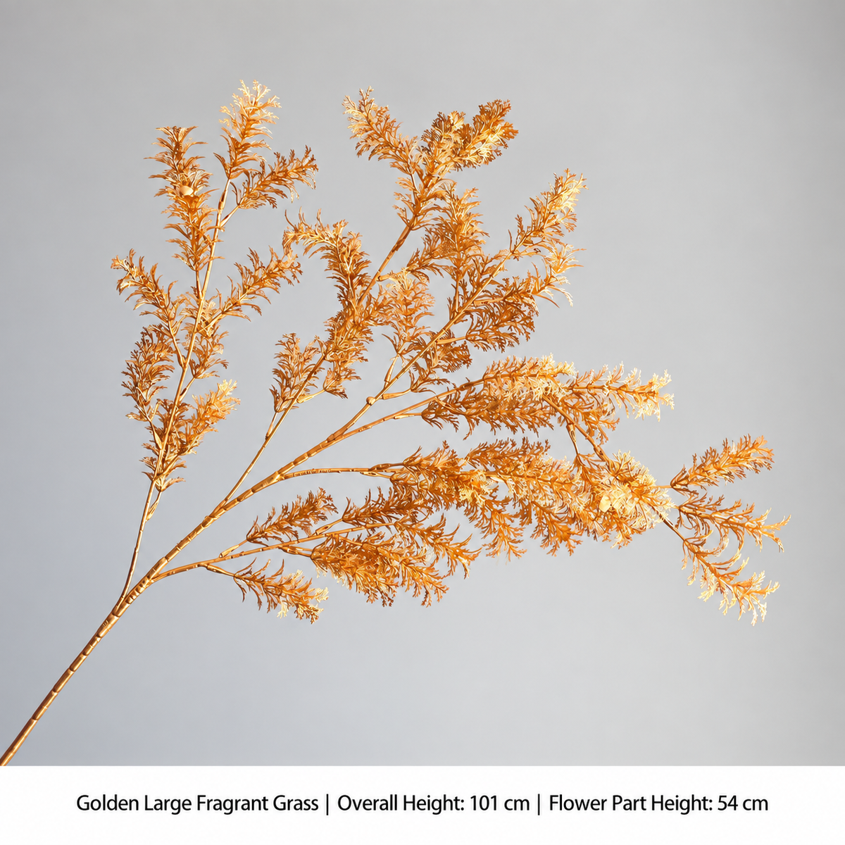 Golden Large Fragrant Grass | Overall Height 101 cm | Flower Part Height 54 cm artificial holiday floral decoration by Sunvale Living