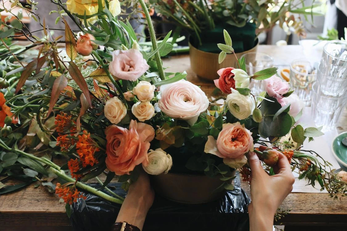 Flower handling photographed for Pexels